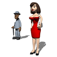 cool guy scoping woman.gif